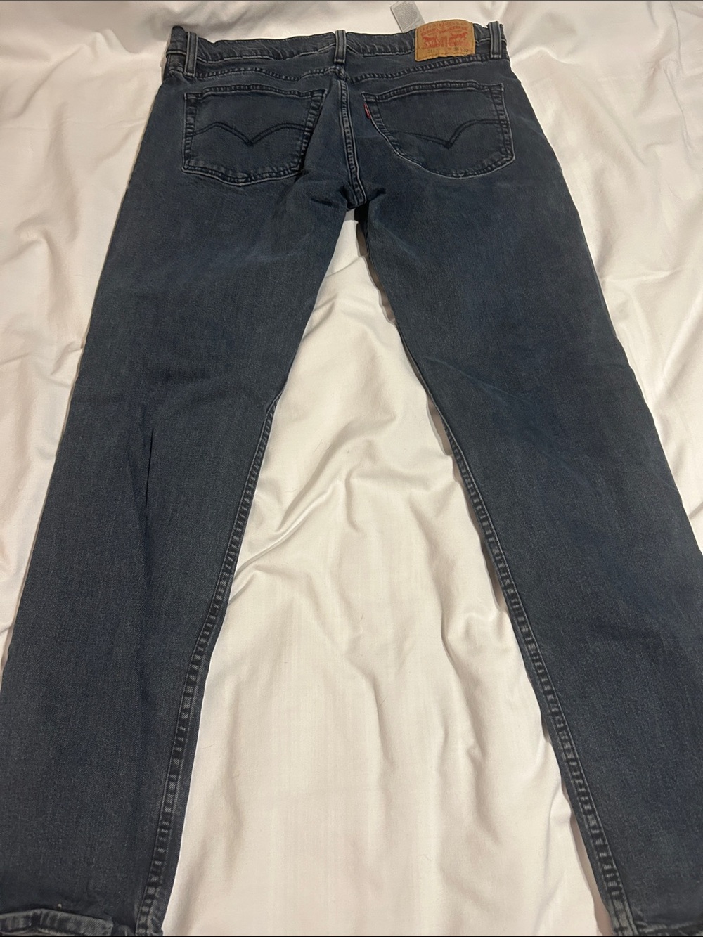 Levi's Slim Straight Jeans in Dark Black Wash